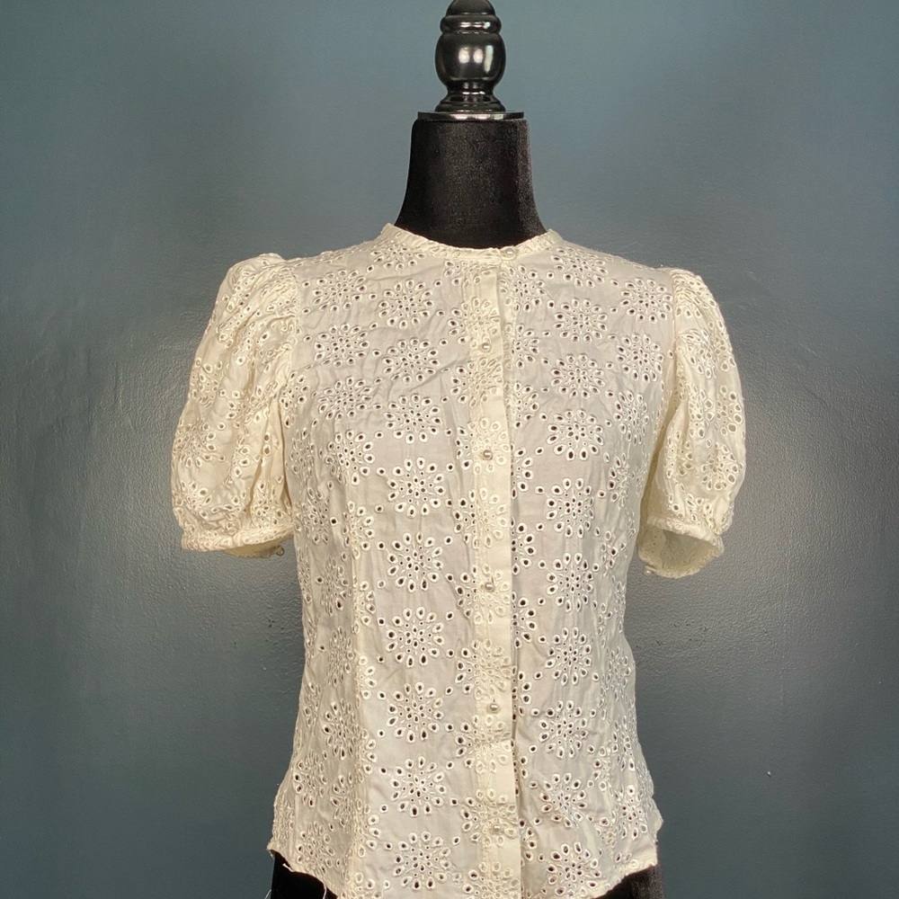Anthropologie Vintage Ruffian Blouse Size 6
